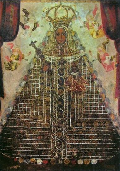 Cuzco School Our Lady of Guadalupe oil painting image
